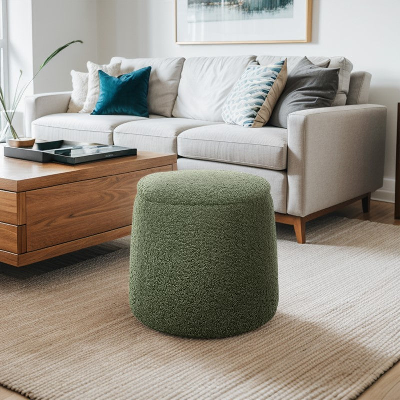 Tara Round Storage Ottoman Secondary image