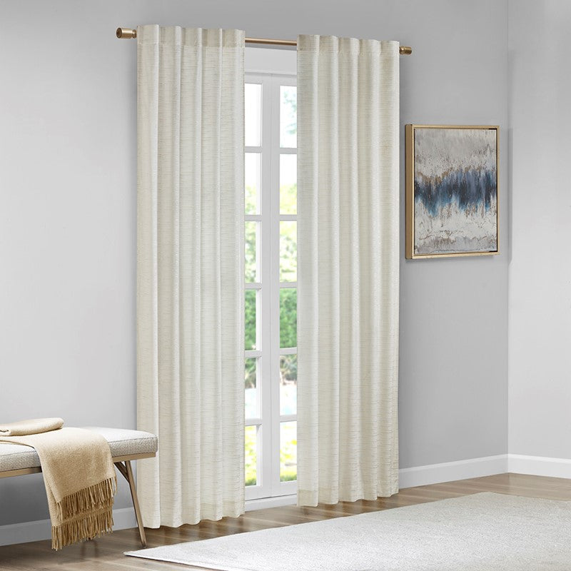 Colt Room Darkening Poly Velvet Rod Pocket/Back Tab Curtain Panel Pair