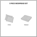 Oakley 3 Piece Reversible Bedspread Set