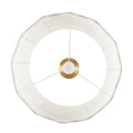 Vesta Dimmable Floor Lamp with Fabric Scalloped Shade