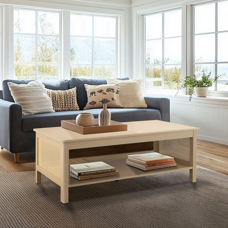Ashlyn 2-Tier Rattan Coffee Table