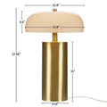 Nilo Table Lamp with Opaque Glass Shade