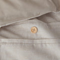 Dover 3 Piece Organic Cotton Oversized Duvet Cover Set