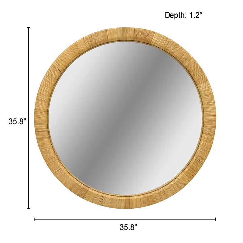 Nova Natural Rattan Wall Mirror