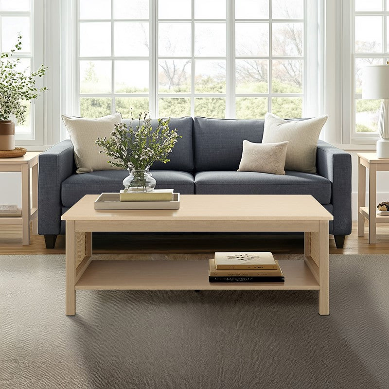 Ashlyn 2-Tier Rattan Coffee Table