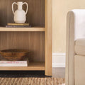 Amira Modern Wood Open Bookshelf