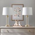 Clarity Glass Cylinder Table Lamp Set of 2