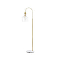 Auburn Arched Floor Lamp with Marble Base