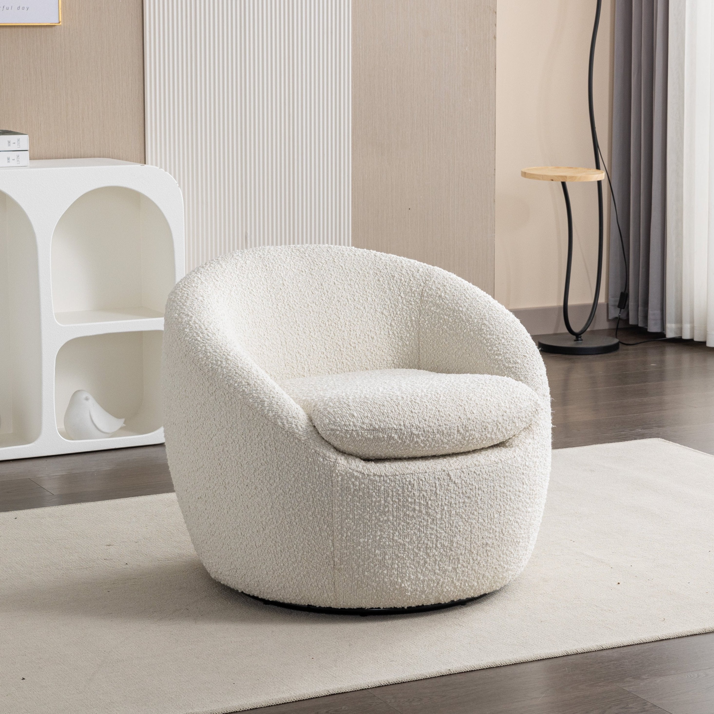 Winnie Modern Barrel Chair, 360 Swivel Main image