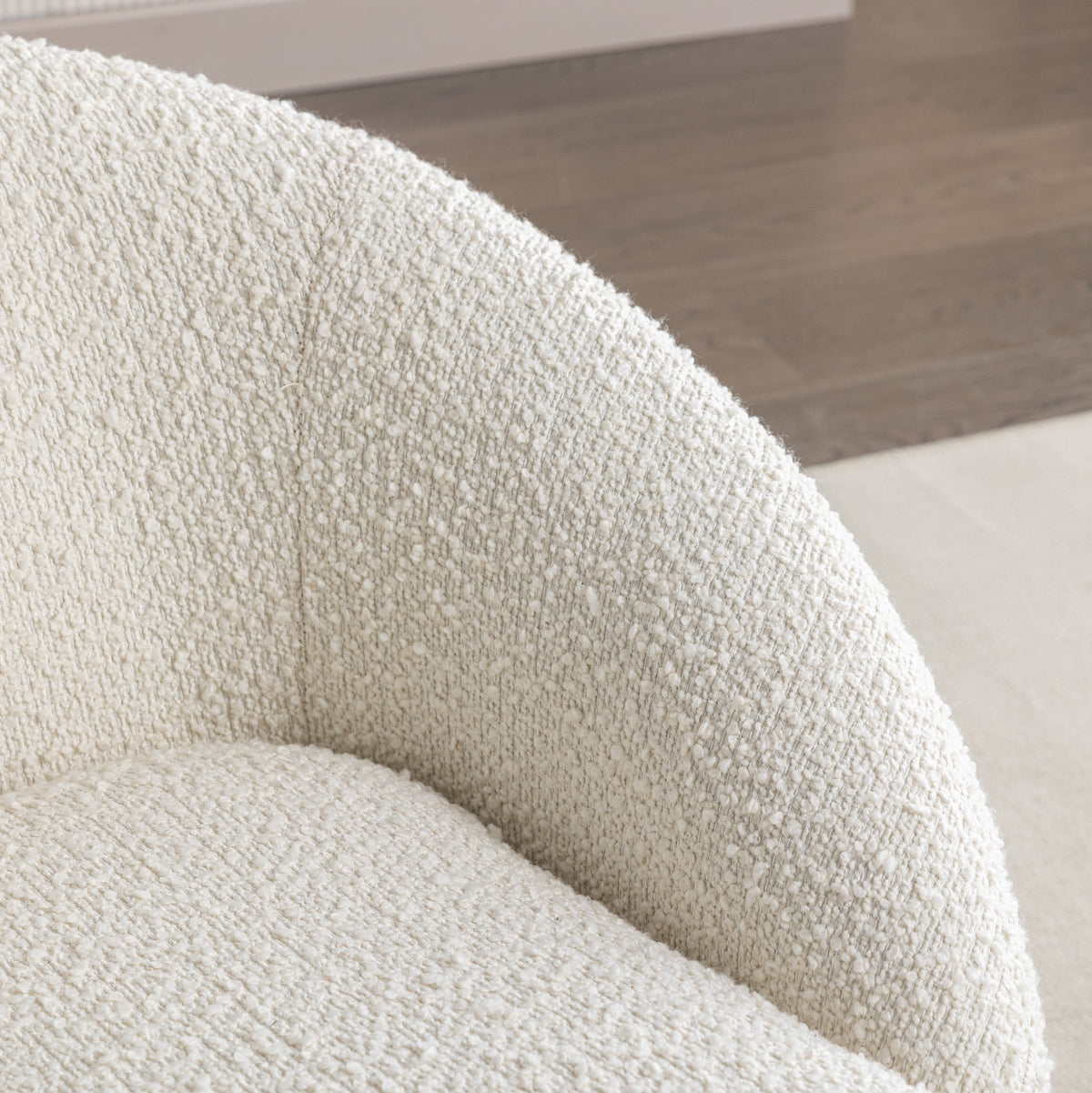 Winnie Modern Barrel Chair, 360 Swivel