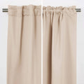 52 x 96 Inch Beige Cream Thermal Blackout Curtain Panels – Set of 2