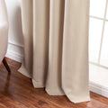 52 x 96 Inch Beige Cream Thermal Blackout Curtain Panels – Set of 2