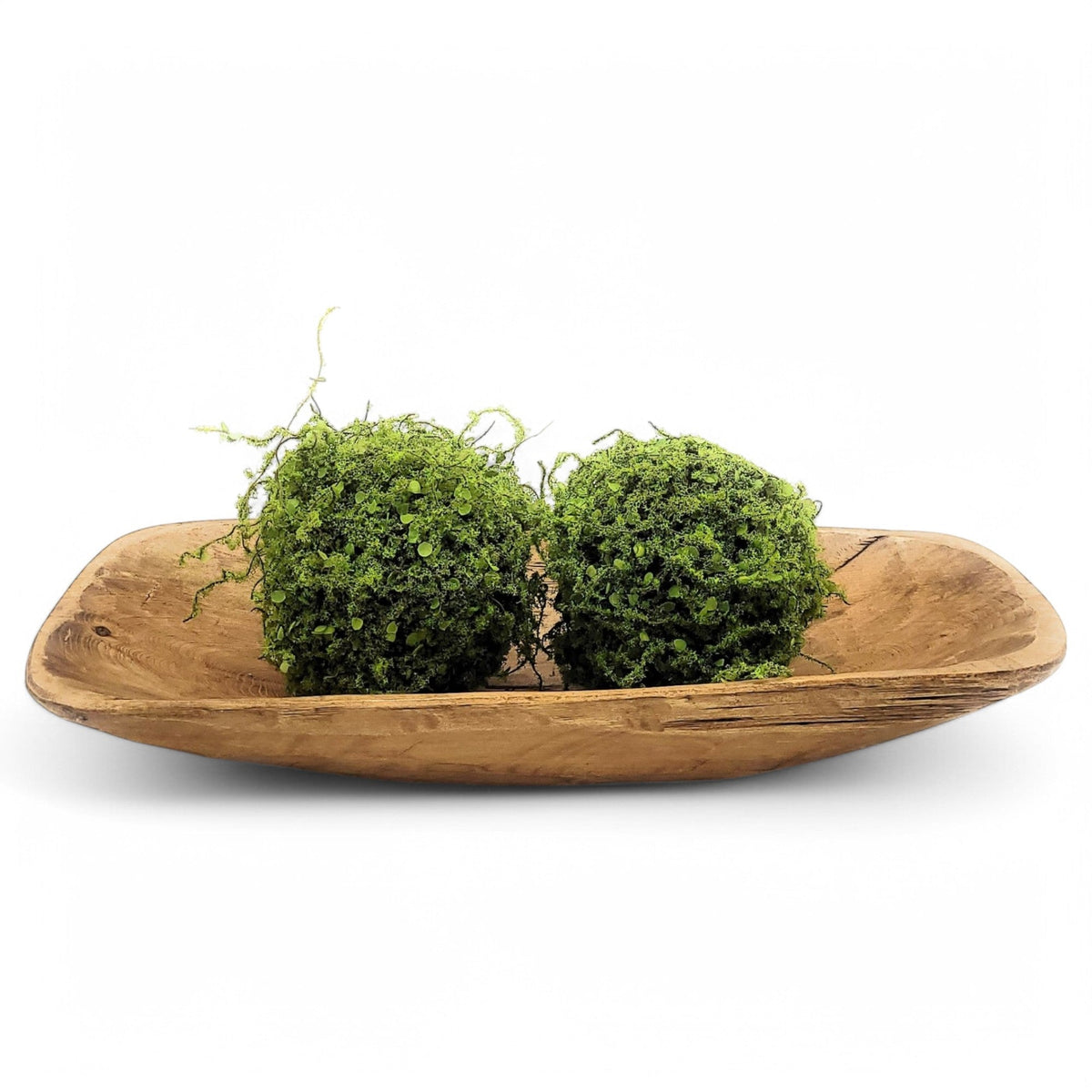 2 Color Options- 17"-20.5" Baguette Dough Bowl, The Barren Decorative Bowl, Table Center Piece Farmhouse Brown Or Rustic White - Ranch Junkie LLC 