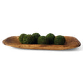 2 Color Options- 17"-20.5" Baguette Dough Bowl, The Barren Decorative Bowl, Table Center Piece Farmhouse Brown Or Rustic White - Ranch Junkie LLC 