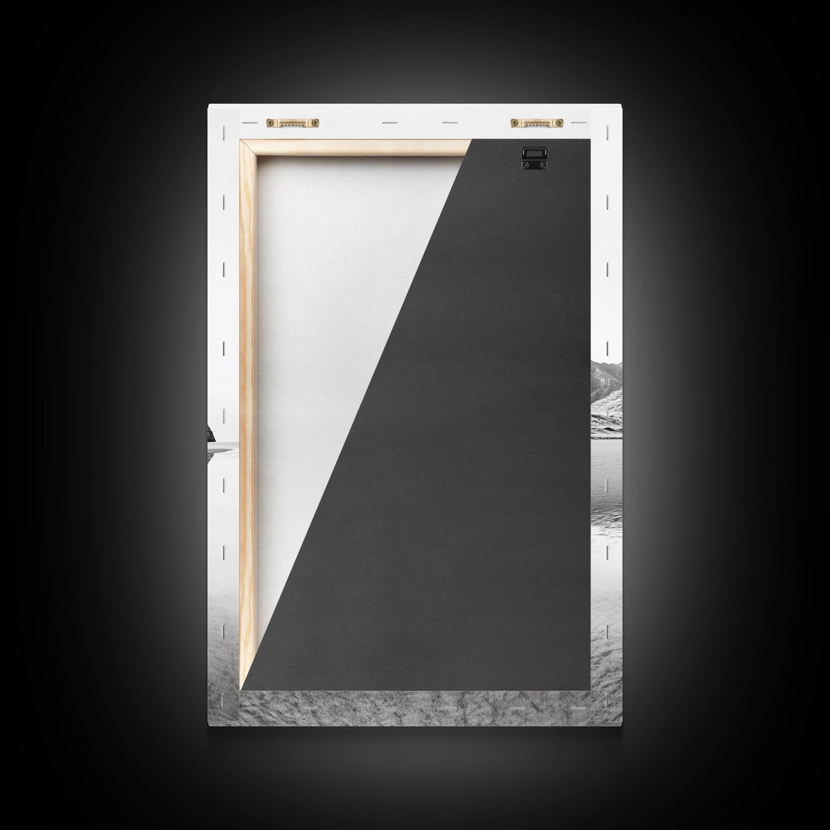 Mountain Mirror Canvas Wall Art