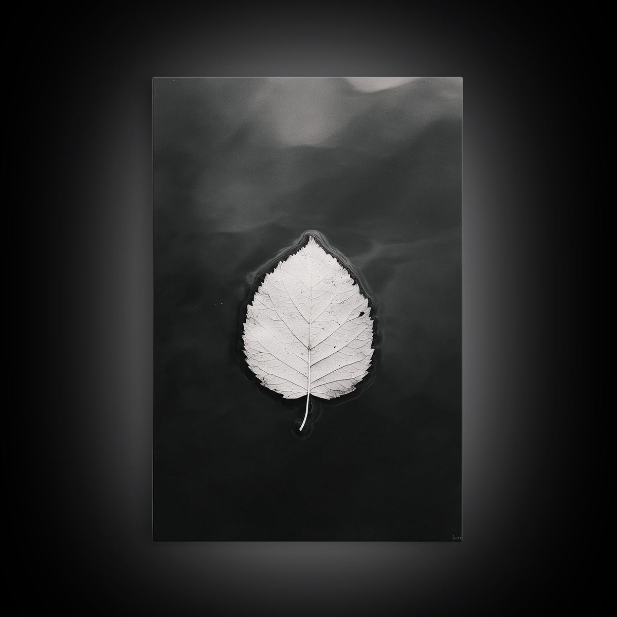 Floating Leaf Canvas Wall Art