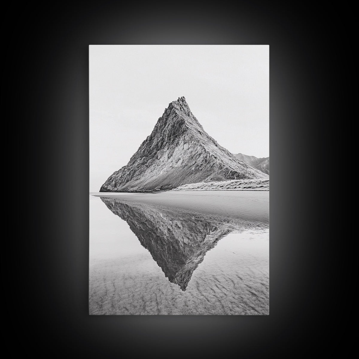 Mountain Mirror Canvas Wall Art