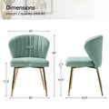 Sage Green Velvet Wingback Accent Chair