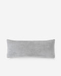 Gray rectangular pillow on a white background