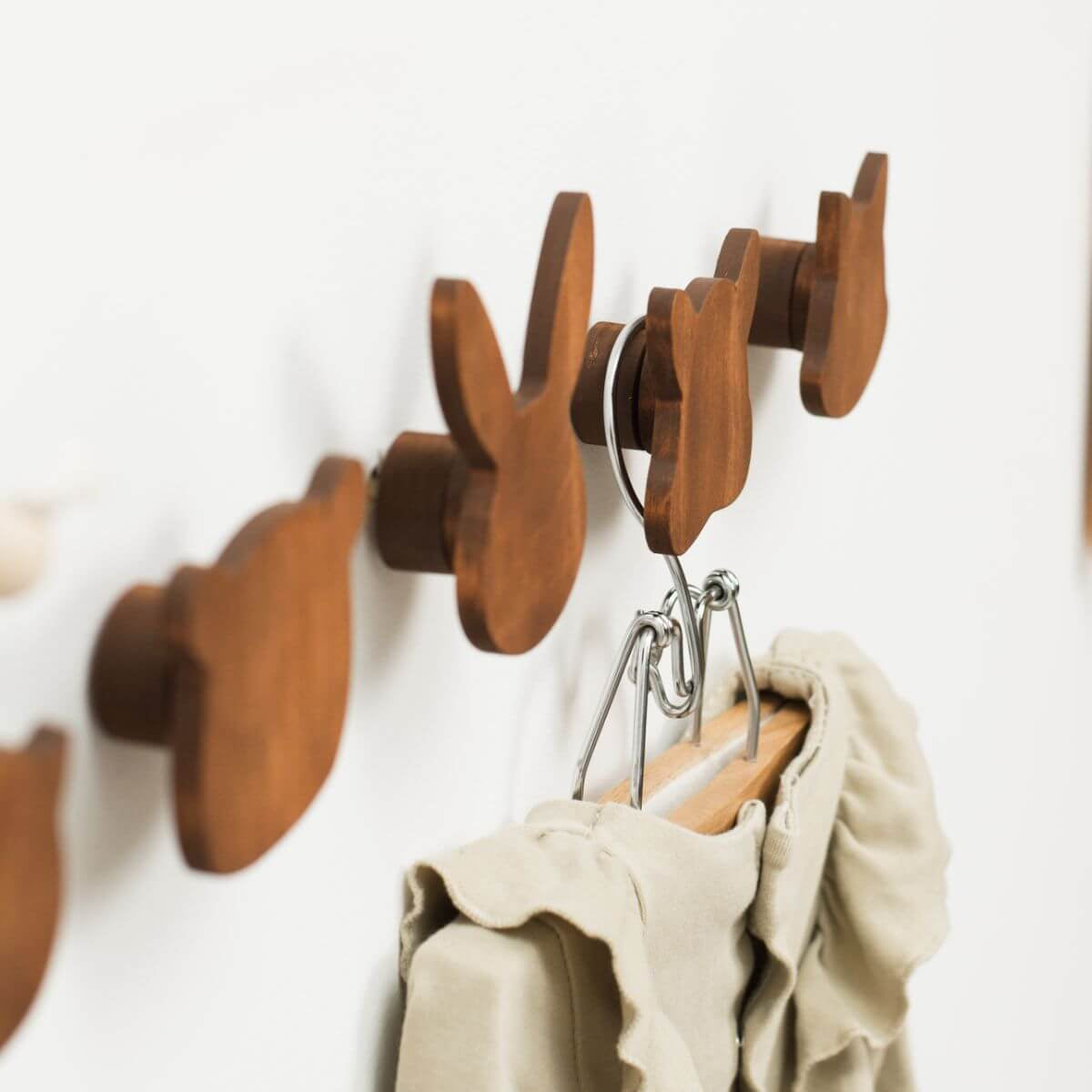 Woodland Animal Wall Hooks for Nursery Main image