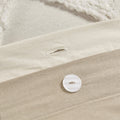 Mila Cotton Botanical Duvet Cover Set with Chenille Tufting