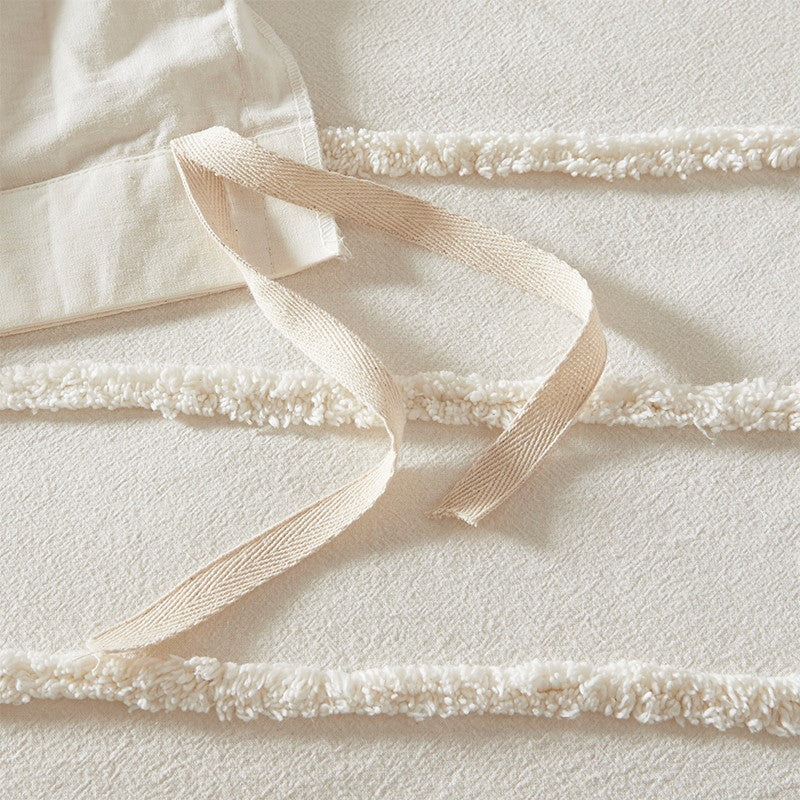 Mercer 3 Piece Cotton Chenille Duvet Cover Set