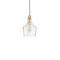 Auburn Bell Shaped Hanging Glass Pendant Light