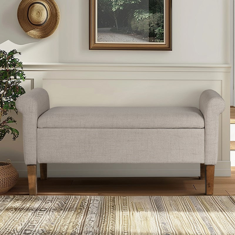 Aubrey Upholstered Storage Bench Main image