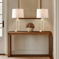 Clarity Glass Cylinder Table Lamp Set of 2