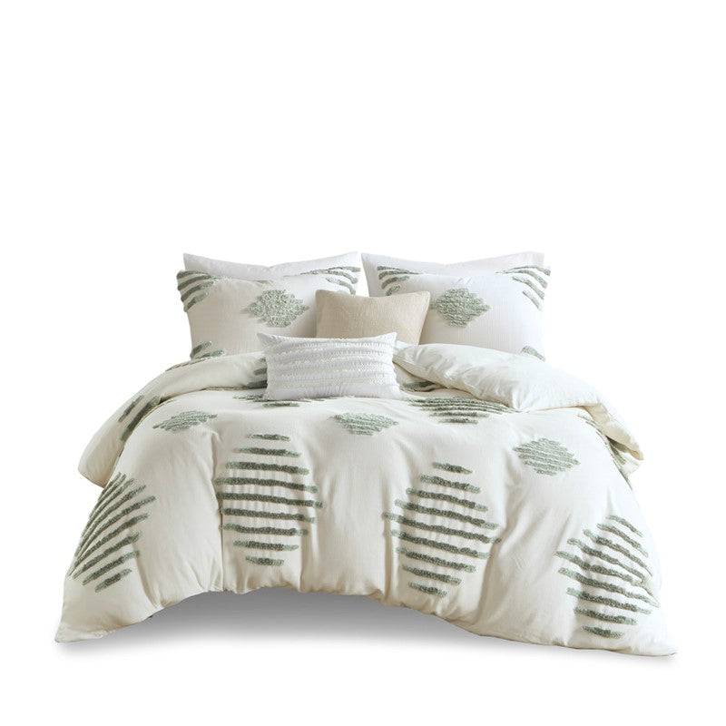 Tahli 3 Piece Cotton Blend Chenille Duvet Cover Set