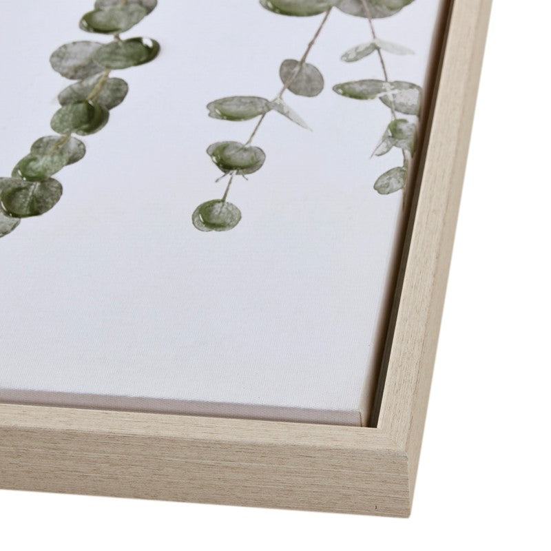 Botanical Waterfall Eucalyptus 2-piece Framed Canvas Wall Decor Set