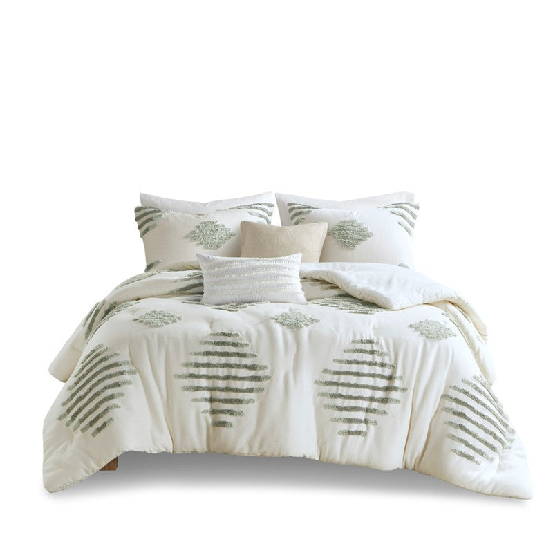 Tahli 3 Piece Cotton Blend Chenille Comforter Set