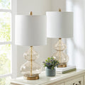 Ellipse Curved Gourd Glass Table Lamp Set