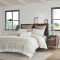 Mila Cotton Botanical Duvet Cover Set with Chenille Tufting