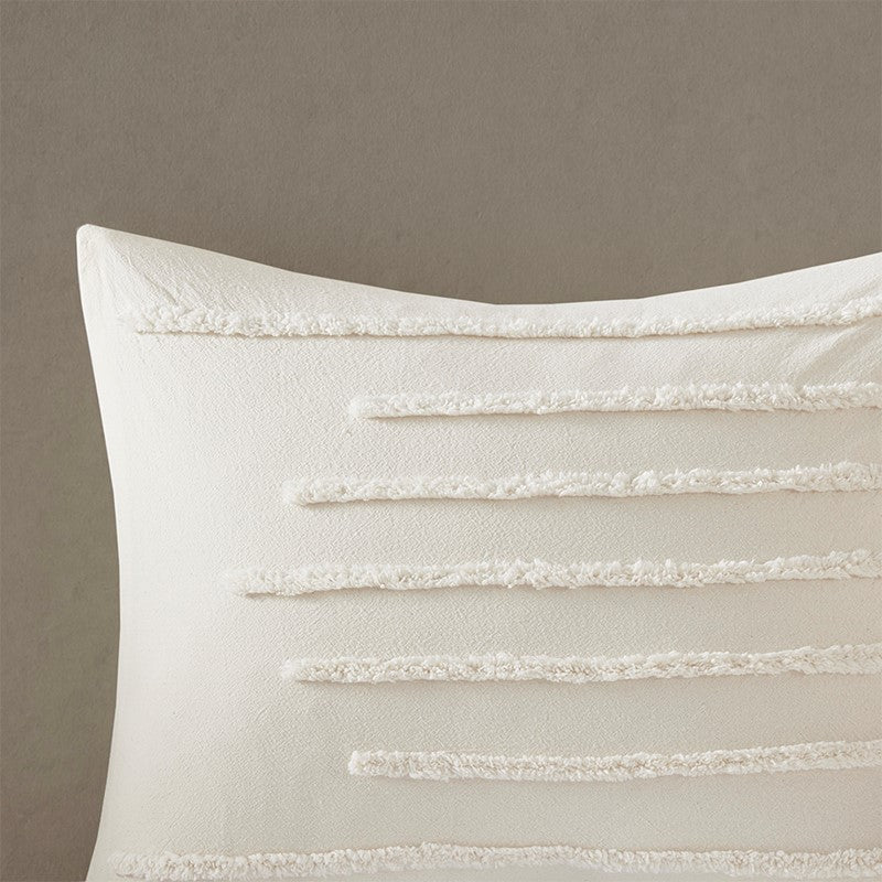 Mercer 3 Piece Cotton Chenille Duvet Cover Set