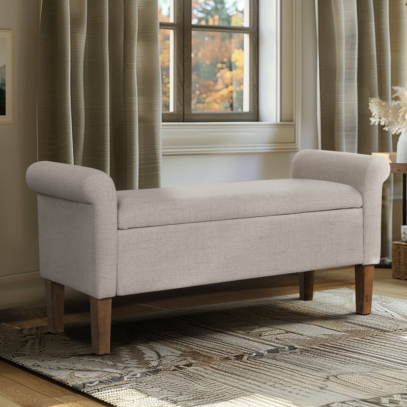 Aubrey Upholstered Storage Bench Secondary image