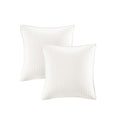 Brooklyn Cotton Jacquard Comforter Set with Euro Shams and Throw Pillows