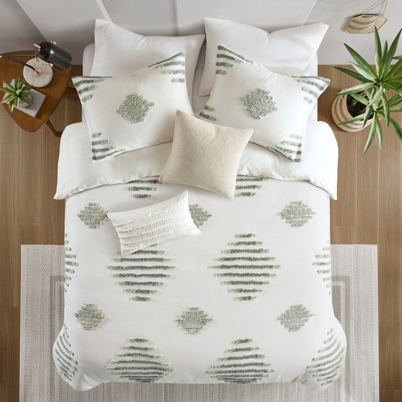 Tahli 3 Piece Cotton Blend Chenille Duvet Cover Set