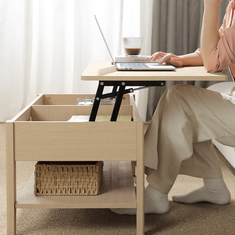 Lennox Lift-Top Rattan Coffee Table
