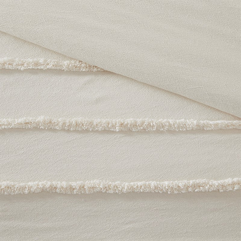 Mercer 3 Piece Cotton Chenille Duvet Cover Set
