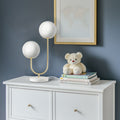 Zusa Metal 2-Light Globe Table Lamp