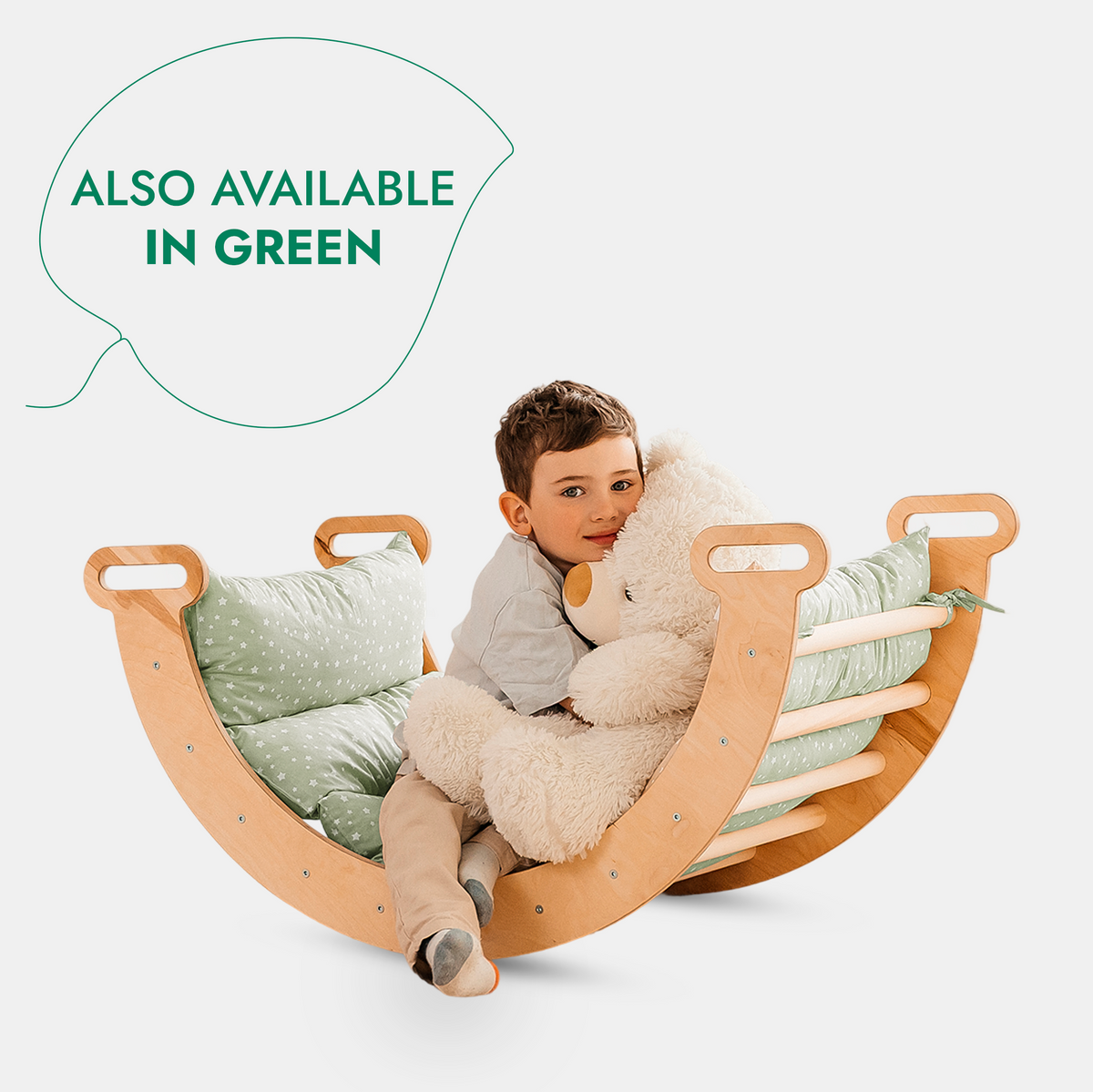 5-in-1 Montessori Climbing Set – Wooden Pikler Triangle & Indoor Play Gym