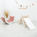 4 in 1 Indoor Climbing Set: Pikler Triangle + Slide + Ladder + Arch