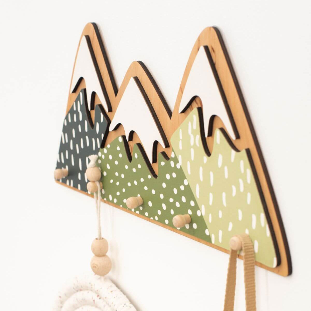 Nursery Mountain Wall Hooks Secondary image
