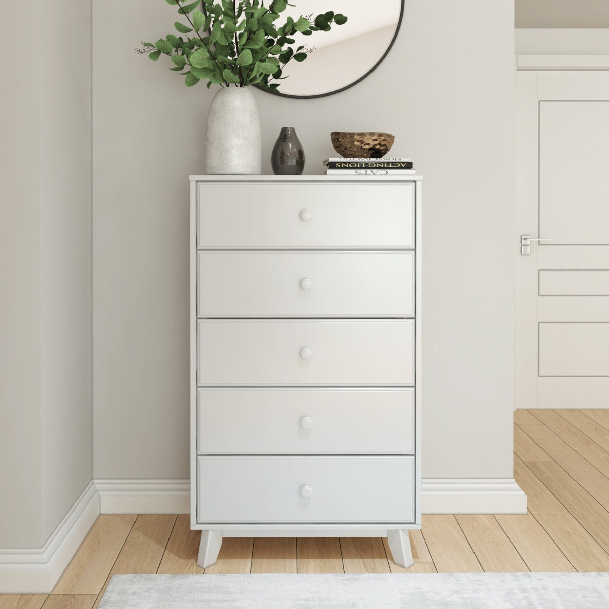 Classic 5-Drawer Dresser Dresser Plank+Beam White 