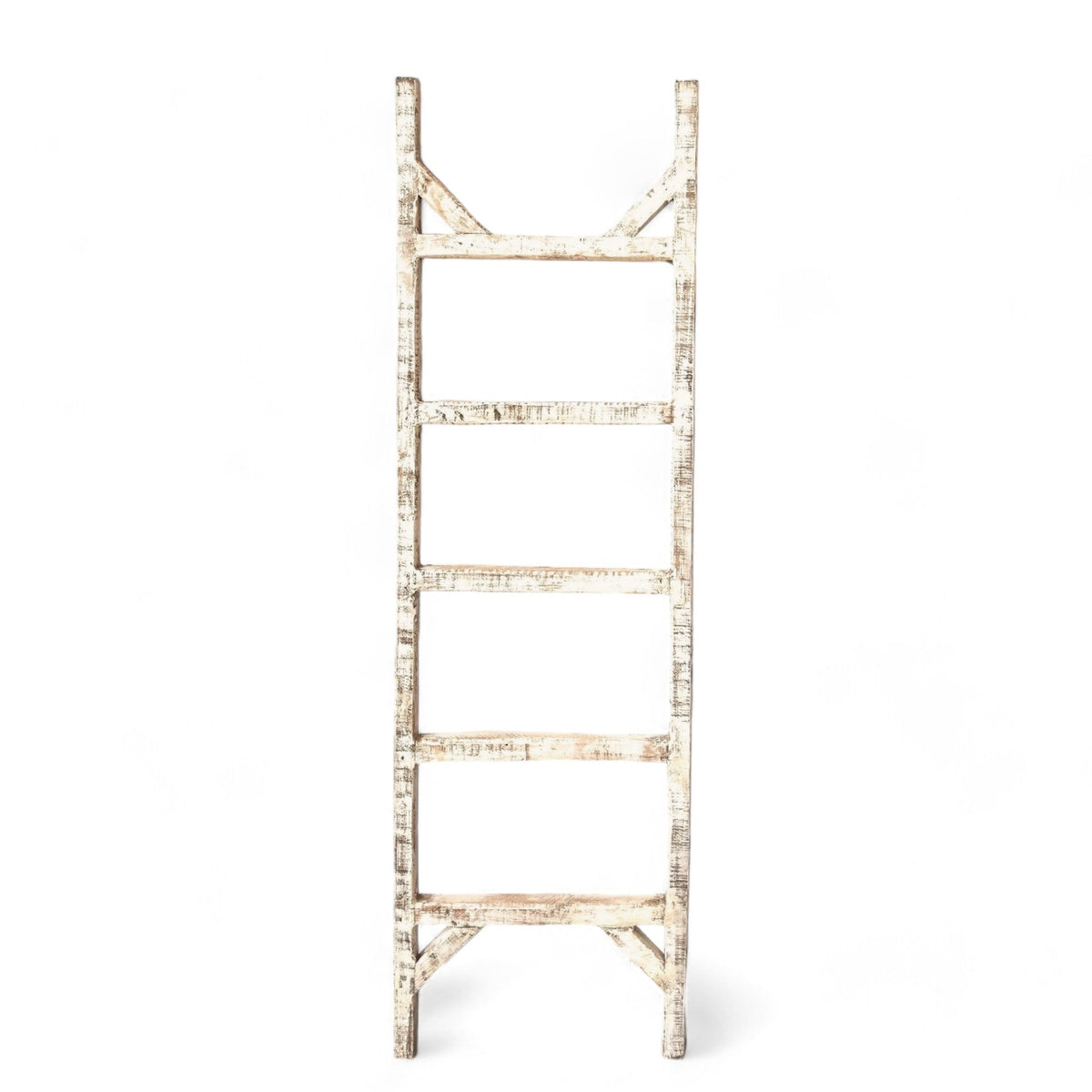 Blanket Ladder 5 Foot Or 6 Foot Blanket Ladder Rustic White
